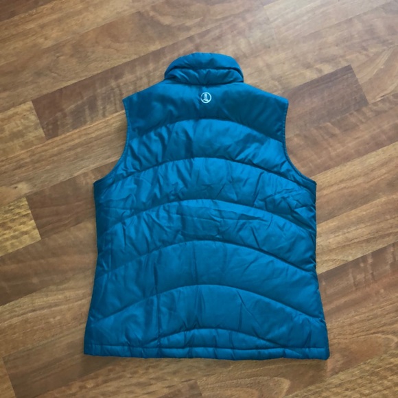 Lands’ End Teal Down Vest - Picture 5 of 8